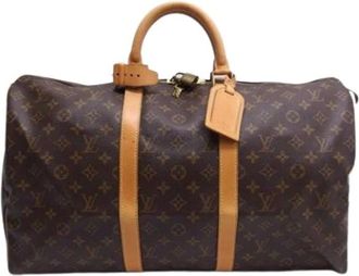 Louis Vuitton Pre-owned Weekend Bags, unisex, Brown, Size: ONE SIZE Pre-owned Monogram Boston Bag