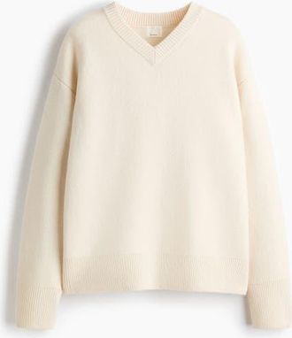 H&M Wool-blend Jumper in Cream at Nordstrom, Size X-Small