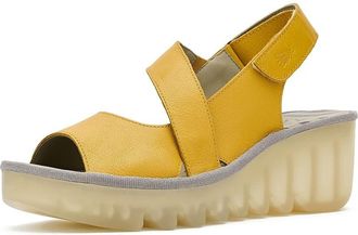 FLY London Basy605fly Womens Sandals Bumblebee : EU 41 (US Womens 10-10.5) M, Leather