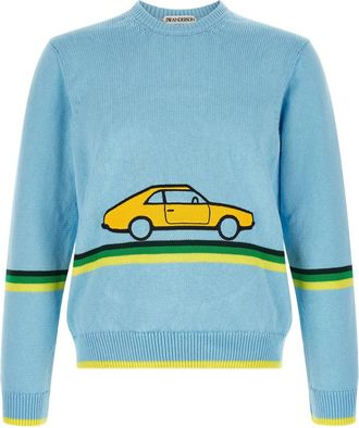 J.W.Anderson Light Blue Crew Neck Sweater