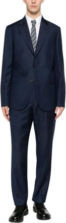 Paul Smith Wollen single-breasted pak - Heren - Business pakken - Blauw - 2XS - Wol - Kostuums