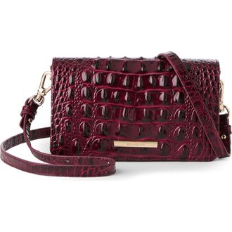 Brahmin Minuette Convertible Leather Crossbody Bag in Cherry Lacquer at Nordstrom