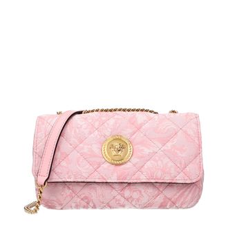 Versace Roze Stoffen Schoudertas