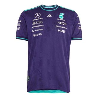 adidas x Mercedes AMG Petronas F1 Vanda Bloom Authentic Driver Jersey Asia Sizing Dark Purple HZ9549