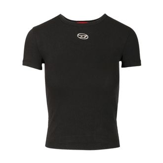 Diesel T-Ele-Long-Od T-Shirt - Tops - Mujer - Negro - S