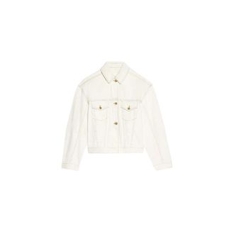 Jacquemus Jassen, Dames, Wit, M, Denim, Denim Jacket