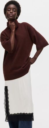 H&M Roll-neck Wool Jumper in Dark Rust Brown at Nordstrom, Size X-Small