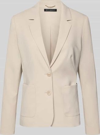 Betty Barclay Slim Fit Blazer mit Reverskragen in Beige, Gr&ouml;&szlig;e 40