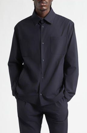 Herno Reversible Shirt Jacket in 9294 Navy at Nordstrom, Size 40 Us