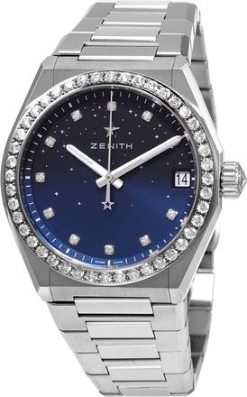 Zenith Defy Midnight Automatic Diamond Ladies Watch 16.9200.670/01.MI001