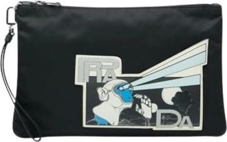 Prada Pre-owned Clutches, male, Black, Size: ONE SIZE Pre-owned Vintage Clutch bag