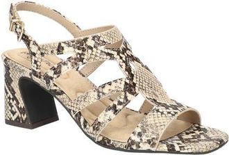 Easy Street Divine Slingback Sandal in Taupe Snake at Nordstrom, Size 9.5