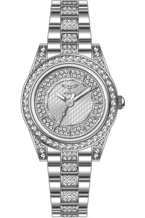 Invicta Wildflower 69062 Dameshorloge - Quartz Uurwerk - Metaal met Zilveren Wijzerplaat - 32 mm