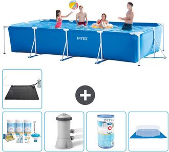 Intex Piscina Con Estructura Rectangular - 450x220x84 Cm - 7-piezas S30298