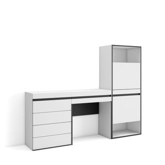 Skraut Home Skraut Home - Zapatero, Armario Zapatos Botas, 187x145x35 Cm, Dormitorio, Habitaci&oacute;n, C&oacute;moda, Cajonera, Tocador, Estilo Moderno, Blanco