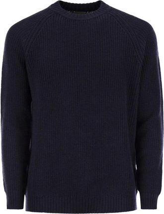 Rakk&igrave; Truien & Vesten, Heren, Blauw, L, Wol, Rebel Ribbed Crew Neck Sweater