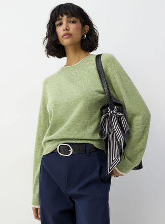 Vero Moda Womens Contrasting trim overlaid effect sweater