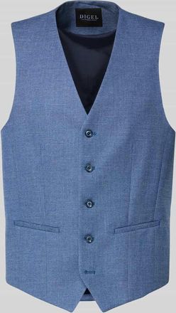 Digel Regular Fit Weste mit Viskose-Anteil Modell Edgar in Hellblau, Gr&ouml;&szlig;e 48
