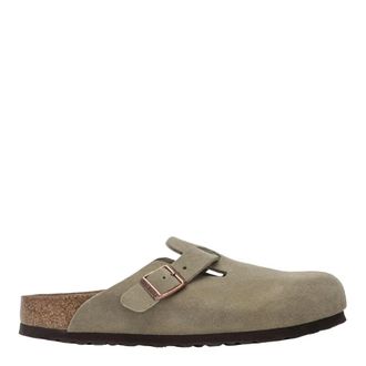 Birkenstock Mules, female, Beige, Size: 11 US Boston Soft Footbed