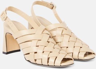 Souliers Martinez Pumps slingback Leona 80 in pelle