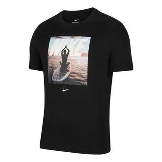 Nike Dri-fit Casual Sports Training Short Sleeve Black DA0656-010