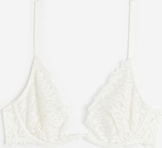 H&M Unwattierter B&uuml;gel-BH aus Spitze - Weiss