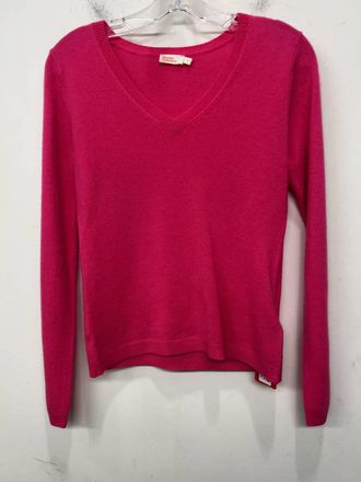 Absolut Cashmere Womens V Neck Sweater In Fuschia