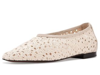 Madewell Sage Ballet Flat - Crochet Womens Flat Shoes Vintage Khaki : 10.5 M, Cotton/Leather