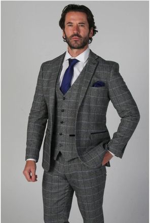 PAUL ANDREW Harris 3 Piece Tweed Suit