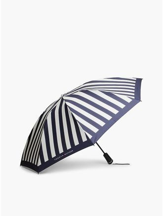 Tommy Hilfiger Womens Stripe Umbrella - Navy / White