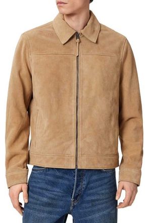 AllSaints Rhone Suede Jacket in Desert Brown at Nordstrom, Size Xx-Large