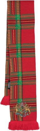 Liberal Youth Ministry tartan check-pattern knitted scarf - men - Wool/Acrylic/Elastane - One Size - Red