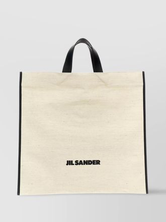 Jil Sander market tote jute tote bag