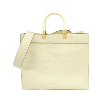 Fendi Pre-owned Vintage Tote Bag - Dames - Vintage Shopper - Wit - ONE Size - Leer - Vintage