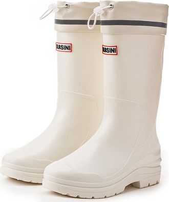 Pangolin Womens Waterproof Knee High Wellington Boots with Removable Cotton Liner, Adjustable Drawstring Top, Reflective Strip, Non-Slip Grip Sole Warm Winter 