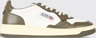 Autry Medalist Low Two-Tone Calfskin and Suede Trainers