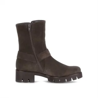 Gabor Womens Biker Boots In English Brown