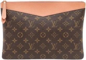 Louis Vuitton Pre-owned Clutches, female, Brown, Size: ONE SIZE Pre-owned Canvas Clutch