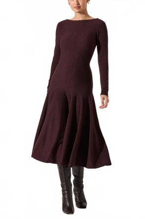 Astr Doreyda Sweater Dress In Eggplant