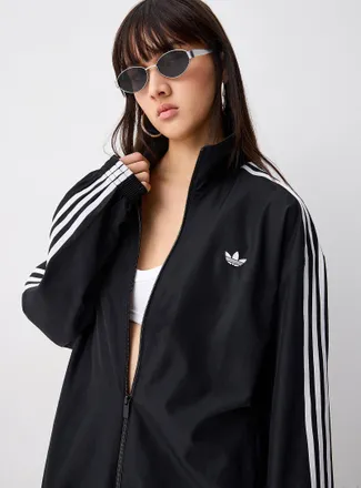 adidas Womens Long striped track jacket