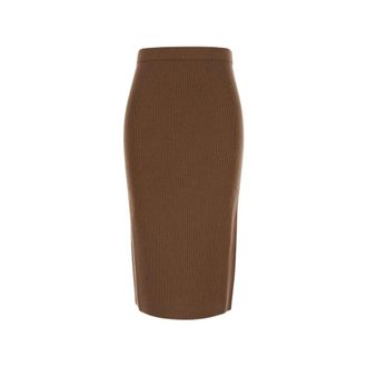 Max Mara Rokken, Dames, Bruin, M, Midi Rok