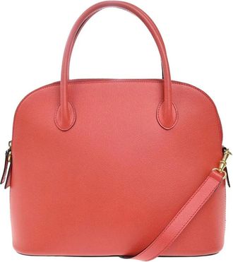Celine Pre-owned Handbags, female, Red, Size: ONE SIZE Pre-owned Vintage Leather Satchel Handbag