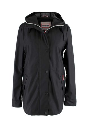 Hunter Black Rubberised Raincoat Size XS