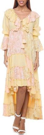 Ranee’s Long Sleeve High-Low Maxi Dress in Yellow at Nordstrom Rack