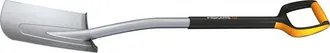 Fiskars Pala De Jard&iacute;n, Borde Redondo Para Suelos Blandos, Longitud: 120 Cm, Negro/naranja, 1003681