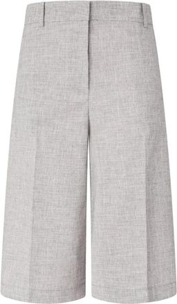 Pinko Angera Cropped Broek - Dames - Vrijetijds broeken - Grijs - XS - Katoen - Broeken