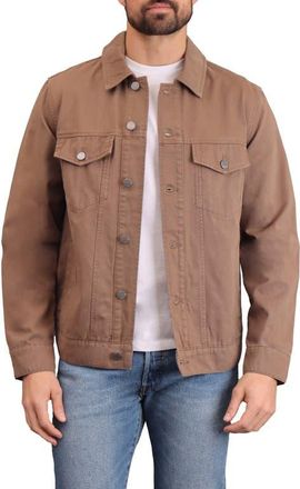 Bagatelle Denim Trucker Jacket in Dark Camel at Nordstrom, Size Medium