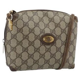 Gucci Pre-owned Vintage Shoulder Bag - Dames - Vintage Schoudertas - Bruin - ONE Size - Leer - Vintage