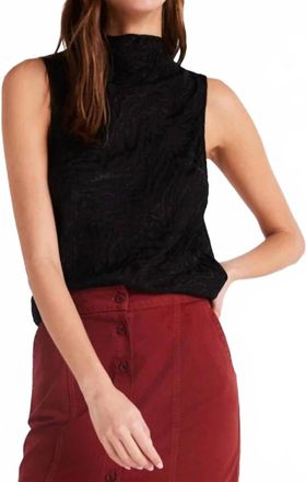Bella Dahl Cowl Neck Bias Top In Black
