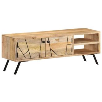 vidaXL Muebles De Tv 110x30x40 Cm Madera De Manguera Masiva